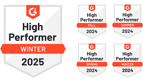 g2 high performer badges