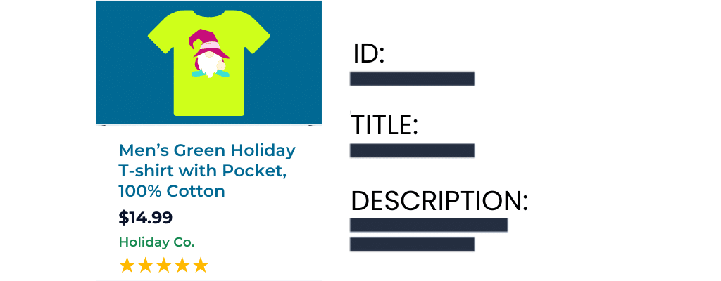 a sample search engine result for a holiday shirt