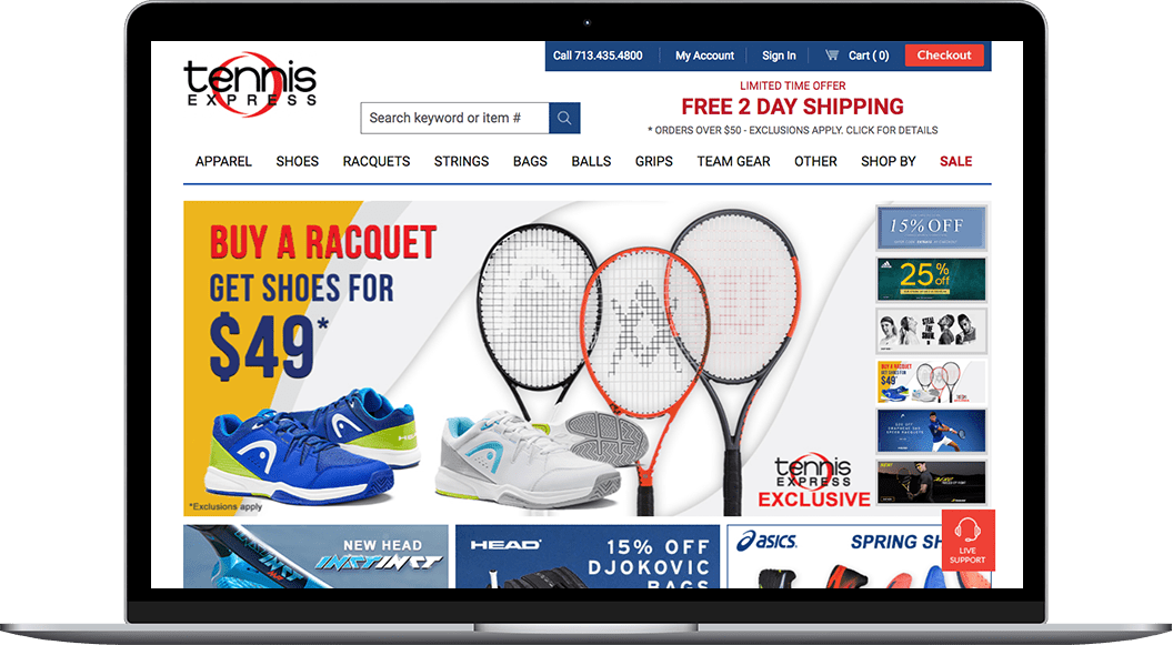 Profit Grows 63x for Tennis Express Omnitail